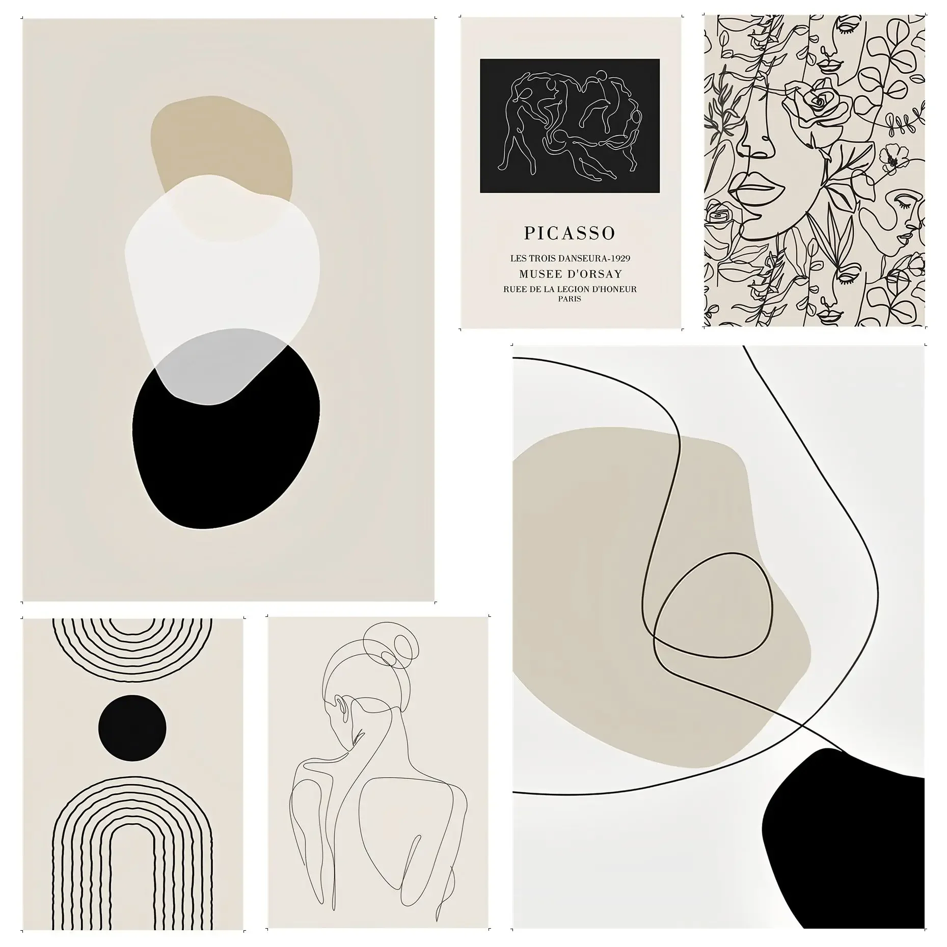 Boho na płótnie obrazy DIY przyklejony plakat wodoodporna naklejka papierowa kawiarnia Bar wystrój artystyczne naklejki ścienne