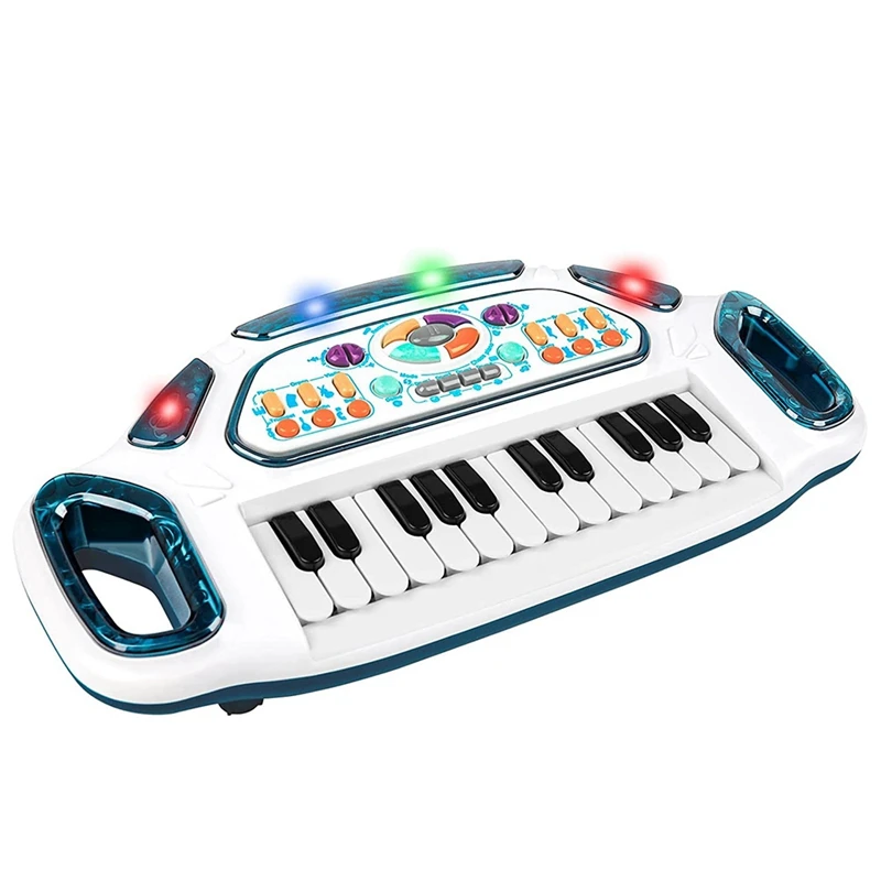 

Multifunctional Piano Keyboard 24-Key Children's Electronic Piano with Light Can Play Musical Toys for Boys and Girls