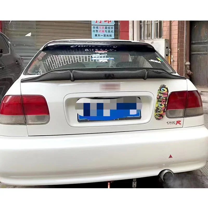 Спойлер для Honda Civic 1998-2002 задний плавник 6-го поколения карбоновое волокно седан 4