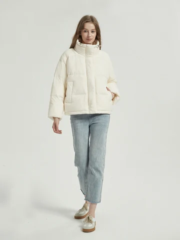 SuyaDream пуховик женский белый 90% пух