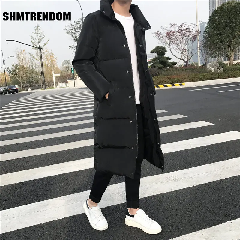 2023 New Clothing Big Fur Winter Coat Jacket Slim Fit Long Parka Warm Winter Jacket Men Wadded Male Down Jacket Plus Size S-5XL