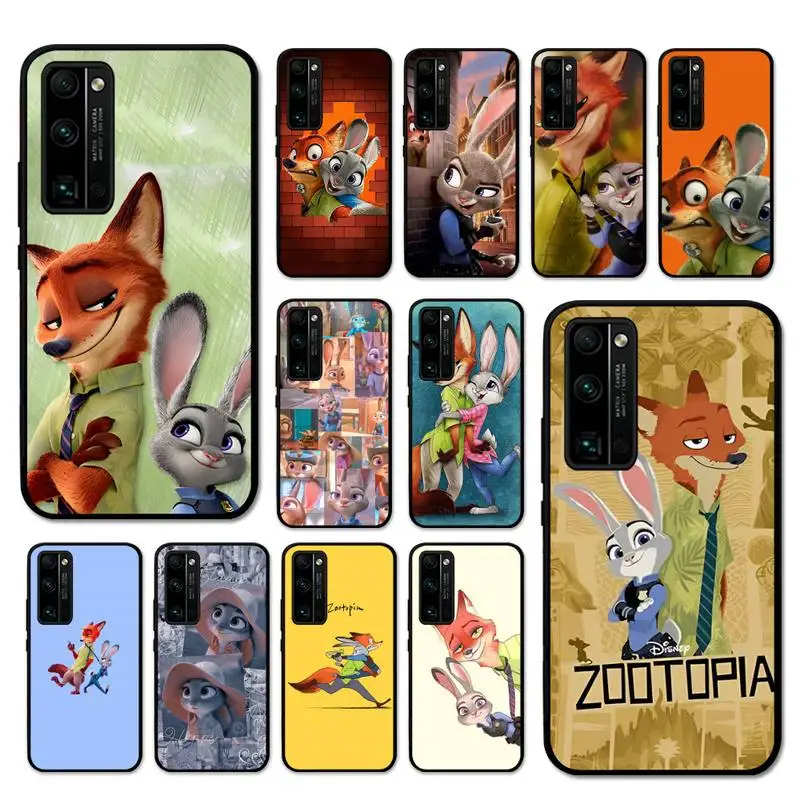 

Disney Zootopia Phone Case for Huawei Honor 10 i 8X C 5A 20 9 10 30 lite pro Voew 10 20 V30