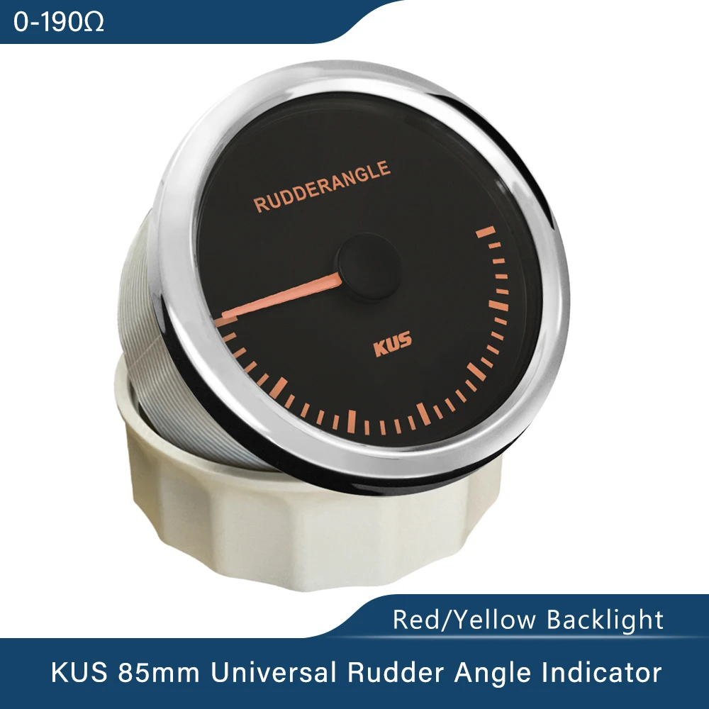 Новый угол поворота руля KUS 52 мм (2 &quot) /85 (3-3/8&quot) с красной/Желтой подсветкой для