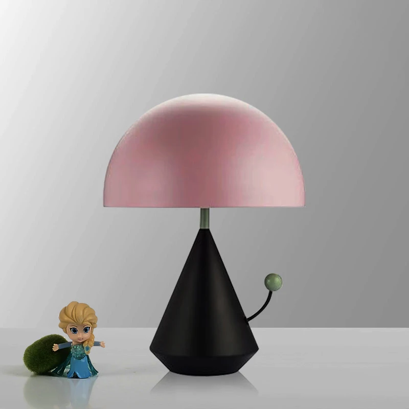 

Modern Minimalist Children's Room Daughter Room Nordic Mushroom Model Room Bedroom Bedside Study Creative Artistic Table Lamp