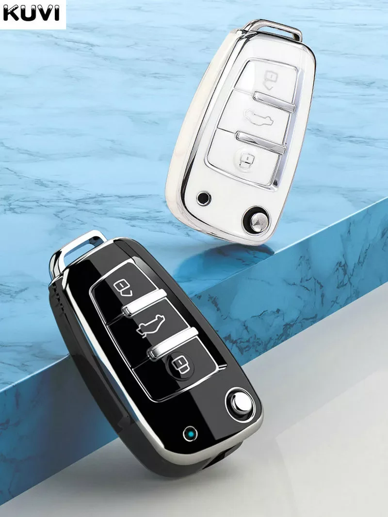 

Interior Mouldings TPU Car Key Case Cover Shell Fob For Audi A1 A3 8P A4 A5 A6 C7 A7 S3 S7 S8 R8 Q2 Q3 Q5 Q7 Q8 SQ5 TT RS3 RS6