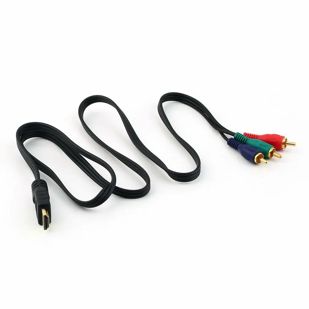 3ft HDMI-совместимый с 3 RCA Видео Аудио кабель 1080P AV адаптер шнура конвертера для HD