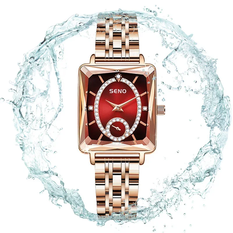 Новое поступление роскошные женские часы независимые квадратные Дамские