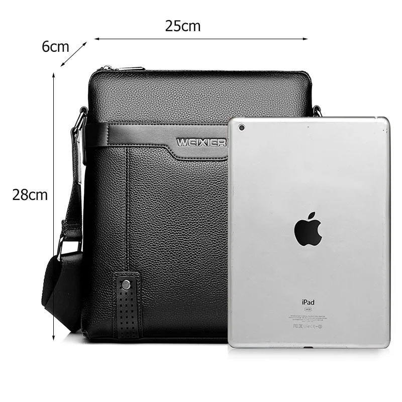 Fashion Men Tote Bags PU Leather Famous Brand Men's Messenger Bag 2023 Clutch Male Cross Body Shoulder Business Bags for Man