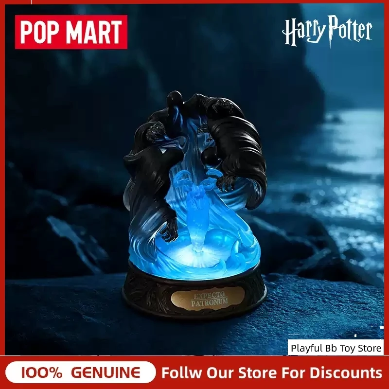 Фото Оригинальная фигурка из серии Pop Mart Harry Potter Patronus, коллекционная игрушка-кукла, таинственная коробка с праздничной тематикой для поклонников. №2