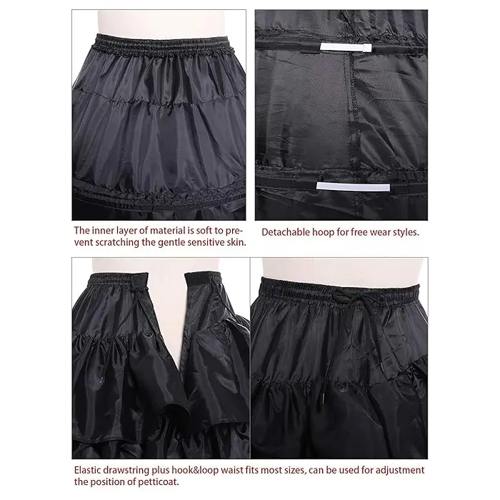 Юбка-пачка FATAPAESE Crinoline Cancan Plus юбка-пачка для женщин 6 обручей длинное платье под