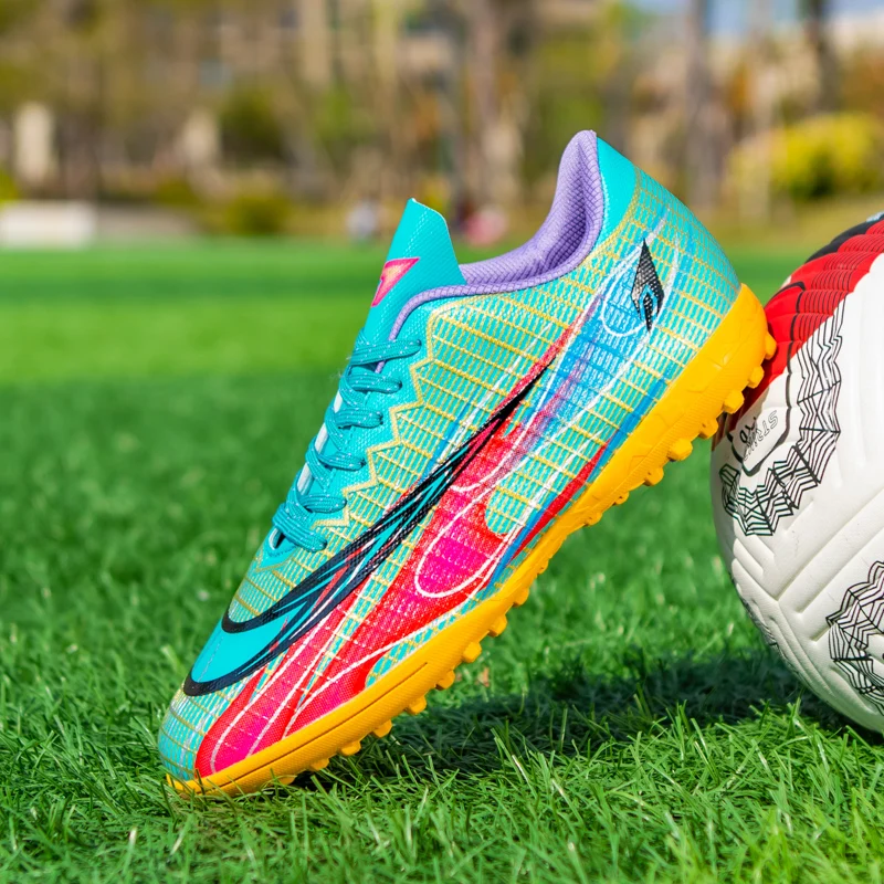 DR.EAGLE Football Boots Breathable Outdoor Lightweight Non-Slip Training Soccer Shoes Unisex Ankle Boots Chaussures De Football