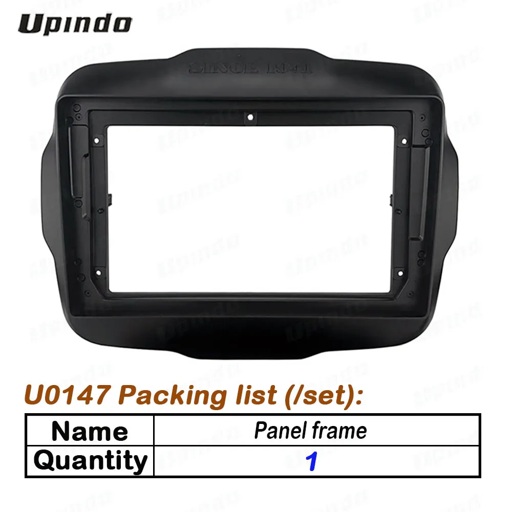 Автомобильный радиоприемник 2 Din 9 дюймов пластиковая панель Fascia рамка для JEEP Renegade