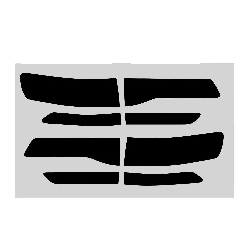 

8 шт. накладка на задний фонарь, виниловая накладка на фонарь, наклейка для Jeep для Grand Cherokee, автомобильные аксессуары 2014-2019, автомобильные аксессуары