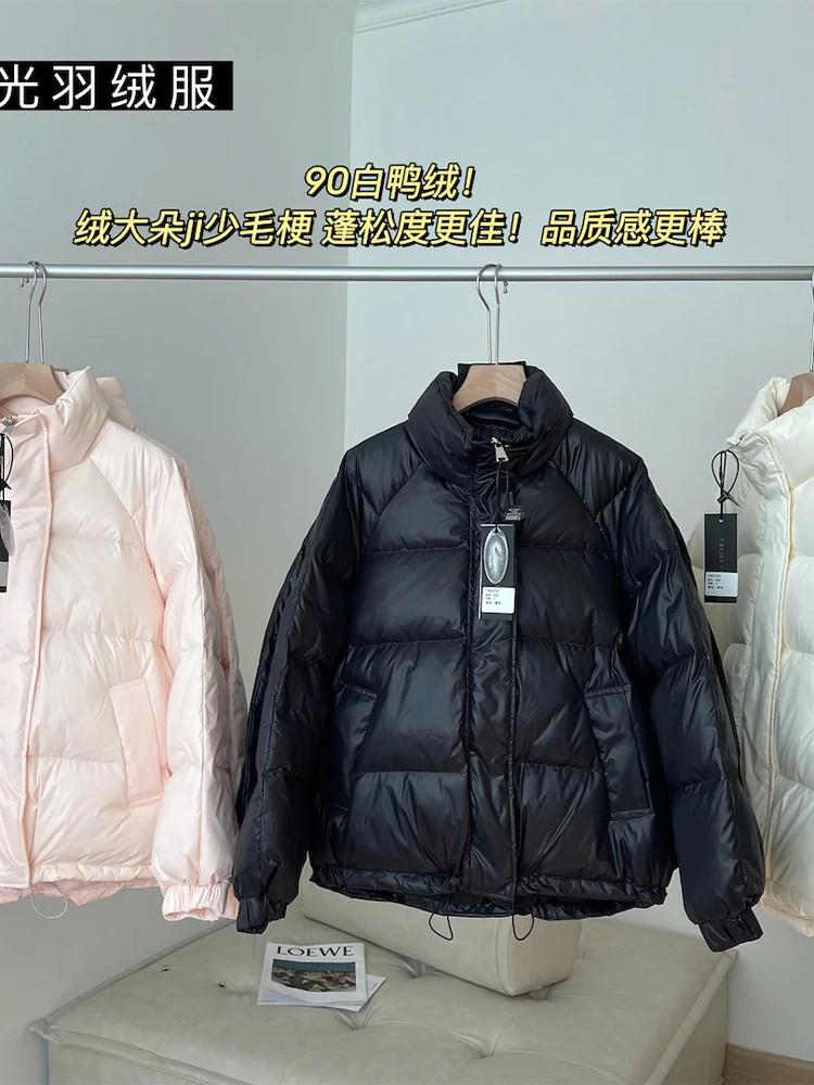 Женская черная готическая куртка-парка с высоким воротником и длинными рукавами