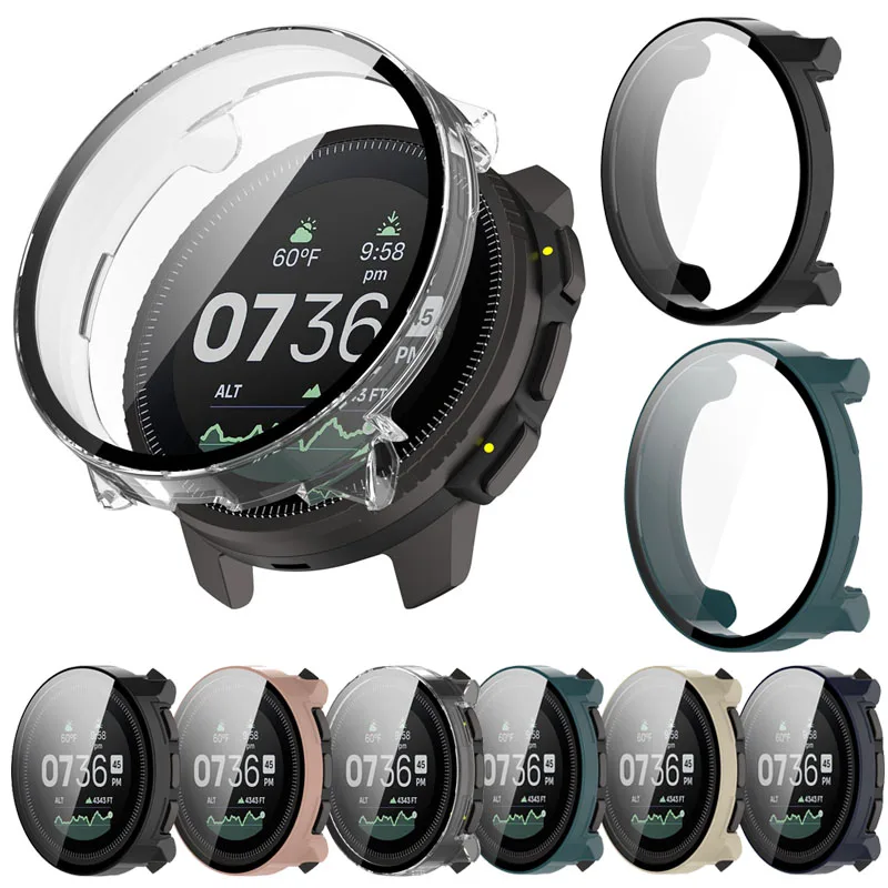 Фото Чехол + стекло для SUUNTO VERTICAL, чехол, аксессуары для бампера, протектор, полное покрытие, защита экрана умных часов №1