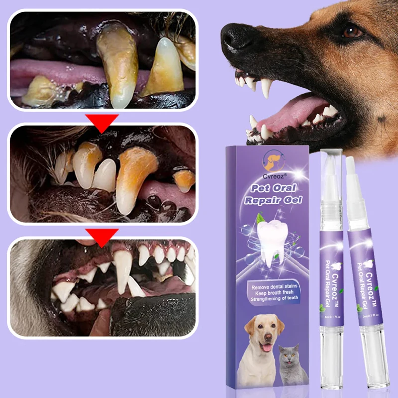 

New Pets Oral Repair Gel Dogs Cats Tartar Remover Dental Stones Scraper Cleaning Tools Remove Dental Stains Gel Pet Oral Care