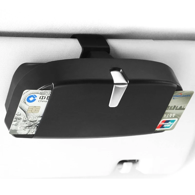 Scatola per occhiali universale per Auto portaoggetti occhiali da sole custodia per montaggio accessori interni Auto Clip per visiera per BMW VW Mercedes Benz