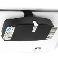 universal car glasses box storage holder sunglasses case mount auto interior accessories visor clip for bmw vw mercedes benz