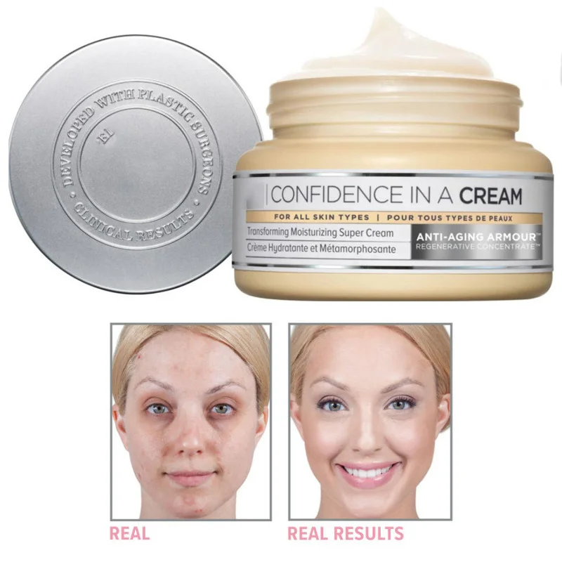 

60ml 1pcs Confidence In A Cream Moisturizer Hydrating Transforming Moisturizing Face Cream Full Size CC BB Cream