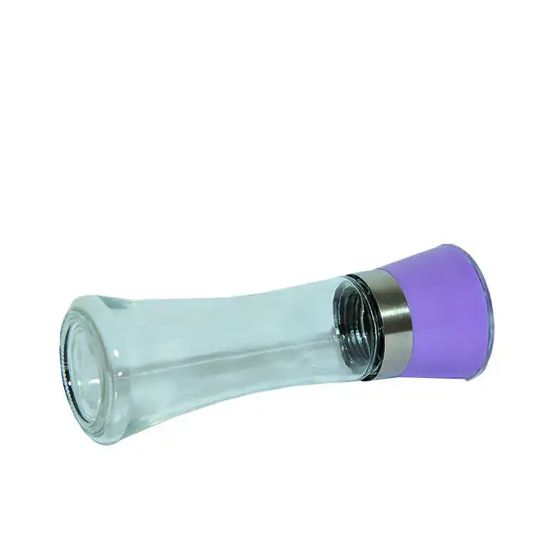 

Salt pepper glass mill purple