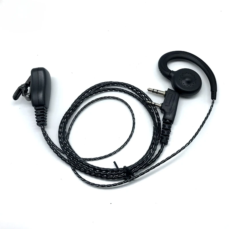 New Design Baofeng UV-5R 777 888s 2 Pin Ear Hook Earpiece Mic PTT Headset for Kenwood PUXING Linton QUANSHENG WOUXUN HYT Radios