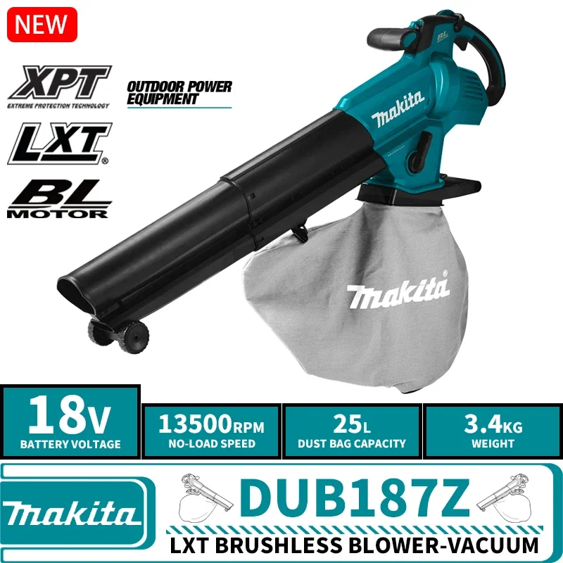 

Makita DUB187Z LXT Бесщеточный беспроводной воздуходувка-пылесос 18В