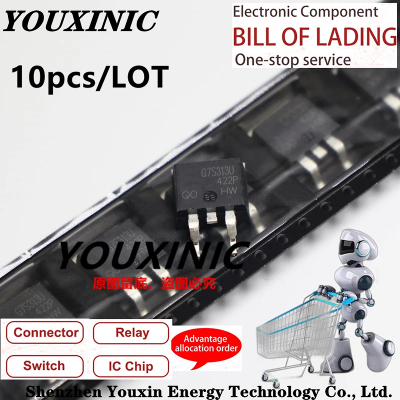

YOUXINIC 100% новый импортный оригинальный IRG7S313UTRLPBF IRG7S313U G7S313U TO-263 MOS FET 160A 330V