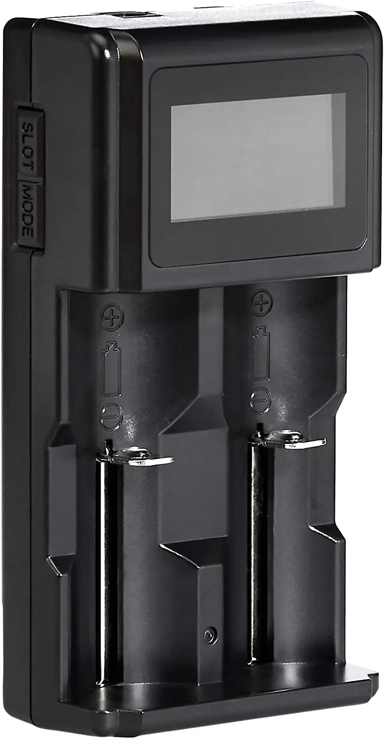 

Amazon Basics Intelligentes, цифровые Akku-ladegerторные для 2 Akkubatterien