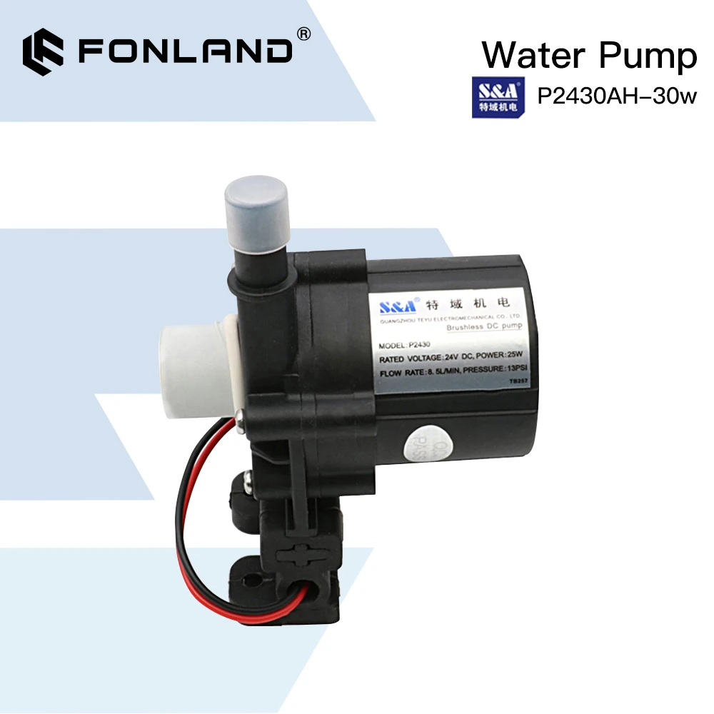 

FONLAND Water Pump P2430 P2450 P24100 for S&A Industrial Chiller CW-3000 AG(DG) CW-5000 AH(DH) CW-5200 AI(DI)