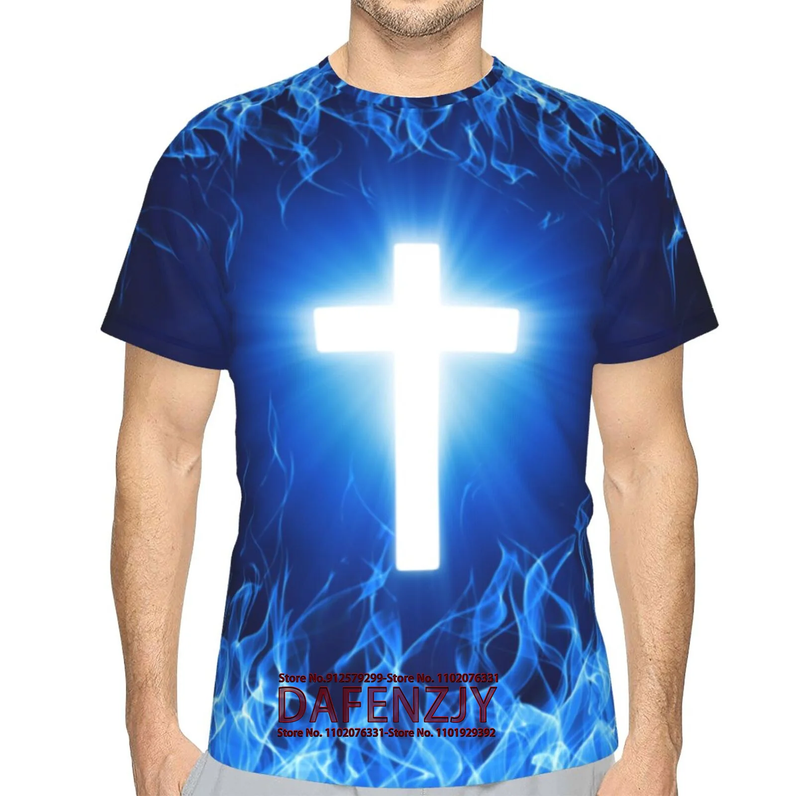 Мужская футболка с 3D-принтом принтом и коротким рукавом