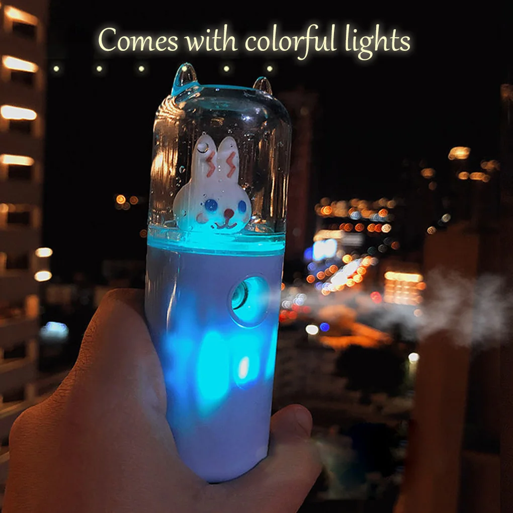 

30ml Mist Sprayer Rechargeable Moisturizing Humidifier Fogger Face Steamer Camping Beauty Supplies
