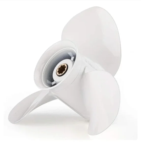 Лодочный пропеллер 63V-45943-10-EL 9 1/4x11-J 8 СПЛАВНЫХ зубьев алюминиевый сплав для