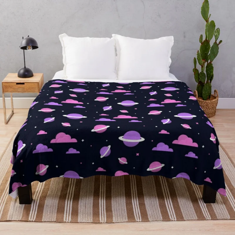 

Розовое и фиолетовое одеяло для спальни