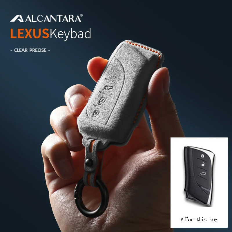 

Alcantara Car Key Case Cover Holder Shell For Lexus NX ES UX US RC LX GX IS RX 200 250h 350h LS 450h 260h 300h UX200 Accessories