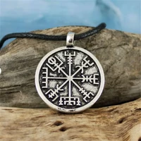 viking vegvisir necklace for women men compass runes norse mythology amulet nordic pagan viking jewelry stainless steel