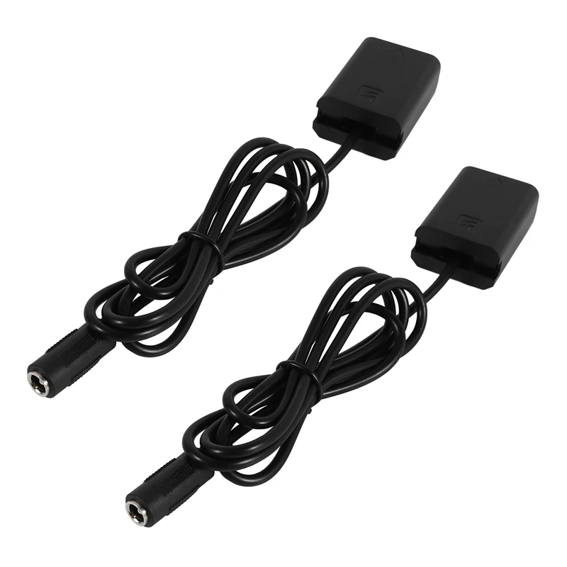 

2X Np-Fw50 Dummy Battery+5V 3A USB Power Adapter Cable With Power Plug Replacement For Ac-Pw20 For Sony A33 A37(EU Plug)