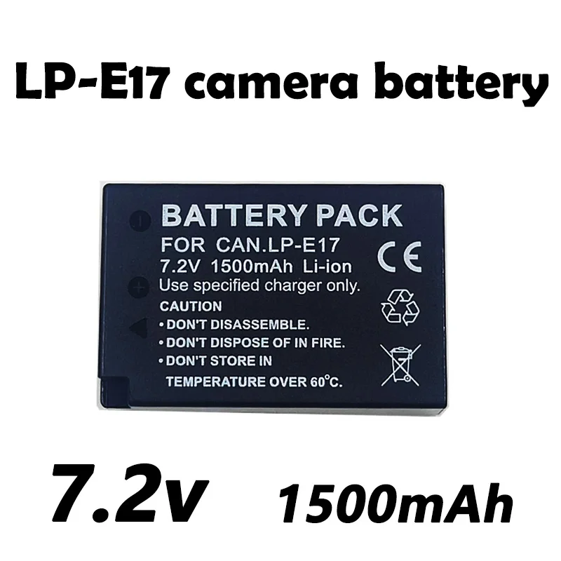 1500 мАч LP-E17 LPE17 LP E17 Аккумулятор для камеры + Canon EOS R8 RP 200D 250D M3 M5 M6 750D 760D T6s