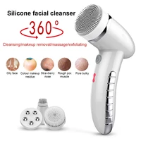 360 degree rotation silicon multi purpose brush facial cleansing brush deep pore face cleaner blackhead cleaning machine