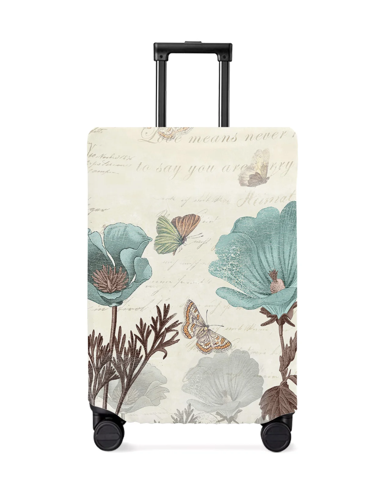 

Vintage Tulip Flower Butterfly Travel Luggage Cover Elastic Baggage Cover Suitcase Case Dust Cover Travel Accessories