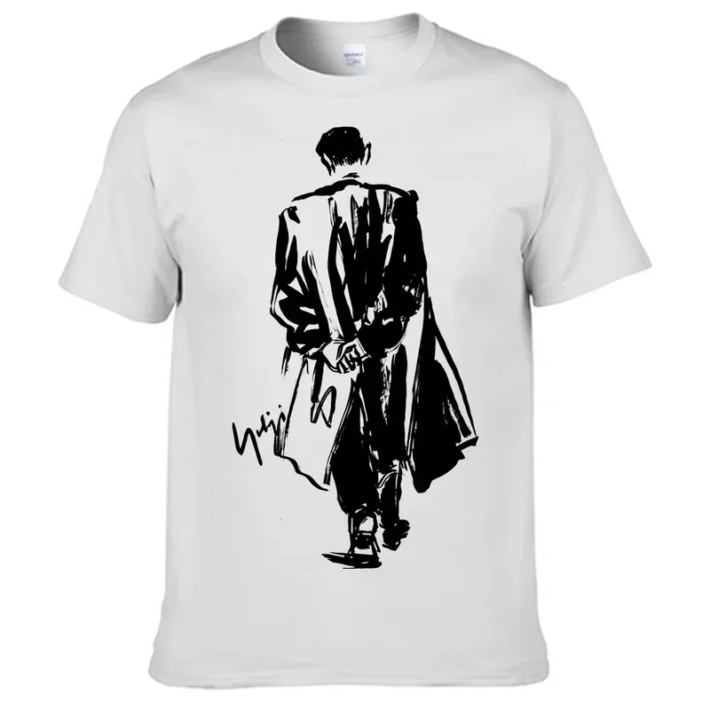 Футболка Yohji-Yamamoto мужская рубашка из 100% хлопка