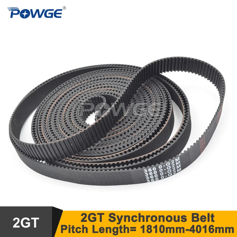 

Ремень ГРМ POWGE 1810 1910 2000 2190 3000 3008 3600 GT2 с 6/9 мм, синхронный ремень 2GT 1810-GT2 3000-2GT