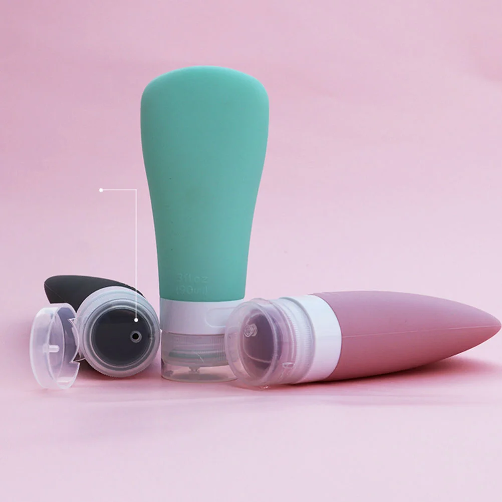 

Travel Container Containers Silicone Liquid Mini Toiletry Conditioner Refillable Shampoo Portable Cream Lotion Jar Dispenser
