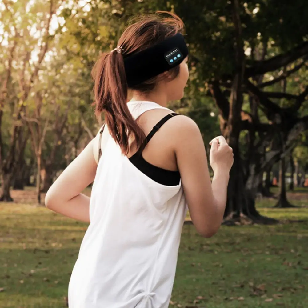 

Sports Sweatband Comfortable Sports Hairband Skin-affinity Bluetooth-compatible 5.0 Wireless Music Sweatband Keeping Warm