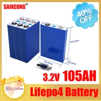 3 2v lithium lifepo4 battery 100ah 105ah batterie litio 12v 24v lithium iron phosphate battery 50ah solar rechargeable battery