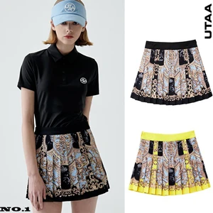 Imported Fashion Golf Women's Clothing Spring and Summer Half-length Short Skirt Sports Leisure Print Pleated