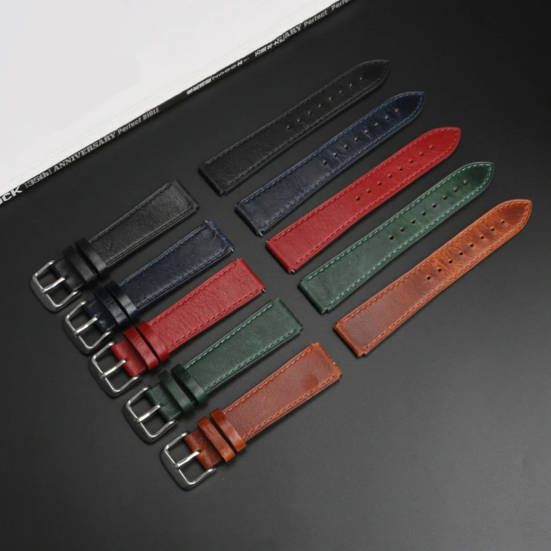 Vintage Genuine Leather Watchband for Casio A158/A159/A168/A169/AE1200/1300/1000/A158W/f91w/AE-1200W Sport Watch Bracelet Strap