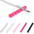 1Pc Кисть для ногтей стенд 5 сетки акриловая стойка для отдыха ручка для рисования полка Дисплей Перевозчик хранения советы салон Инструменты для маникюра