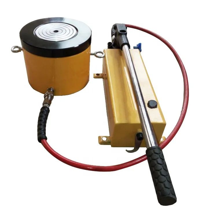

50 ton thin super low height telescopic hydraulic cylinder jack