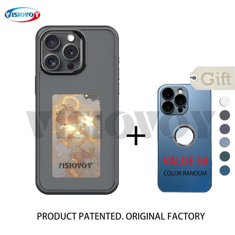 Умные чехлы для телефонов с функцией &quotсделай сам&quot E-ink iphone 13 14 15 Pro Max модные