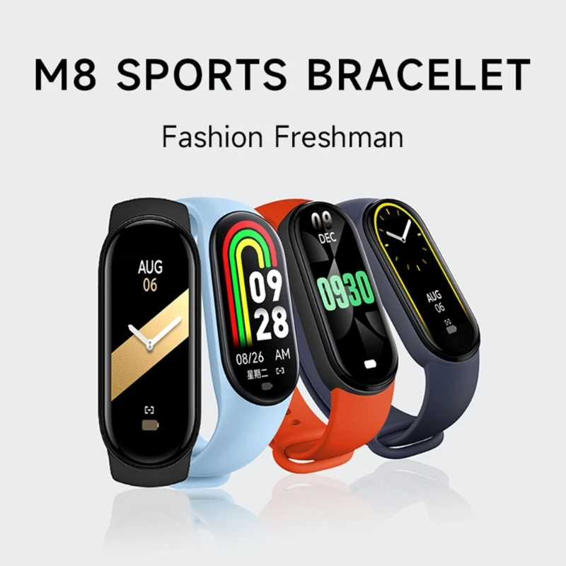 

for Xiaomi Mi Band 8 Smartband Watch Heart Rate Blood Pressure Oxygen Tracker Smartwatch IP67 Fitness Sport M8 Bracelet 2023